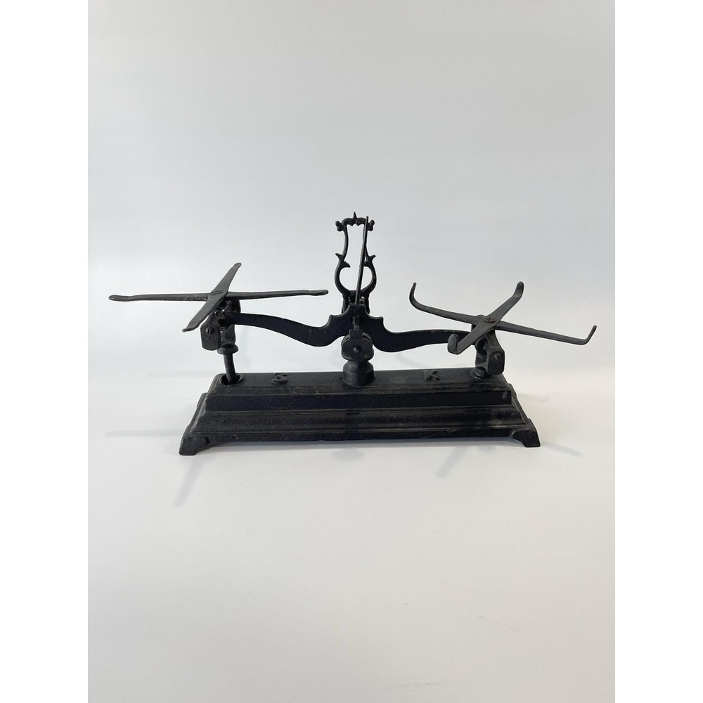 Antique Balance Scale  3‎ Kilo French  Made Cast Iron Possibly From Late 1800s